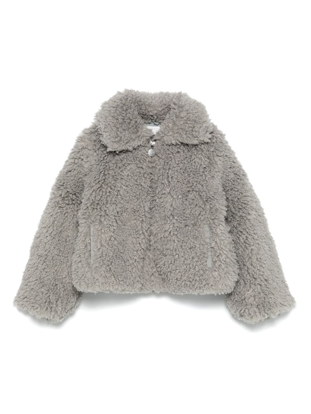Stella McCartney Kids 人造皮毛一体夹克 - 灰色