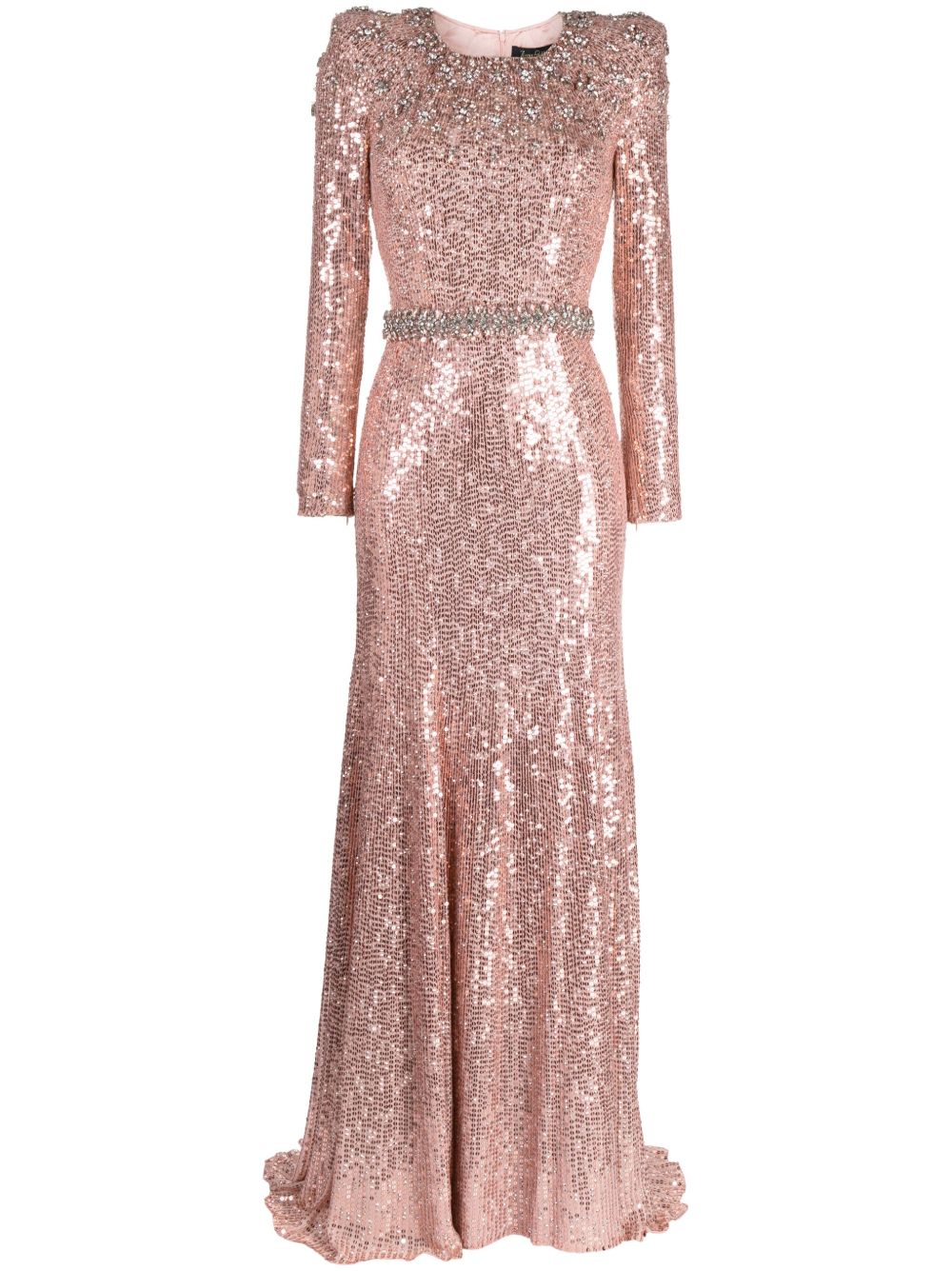 Jenny Packham Georgia 亮片缀饰礼服 - 粉色
