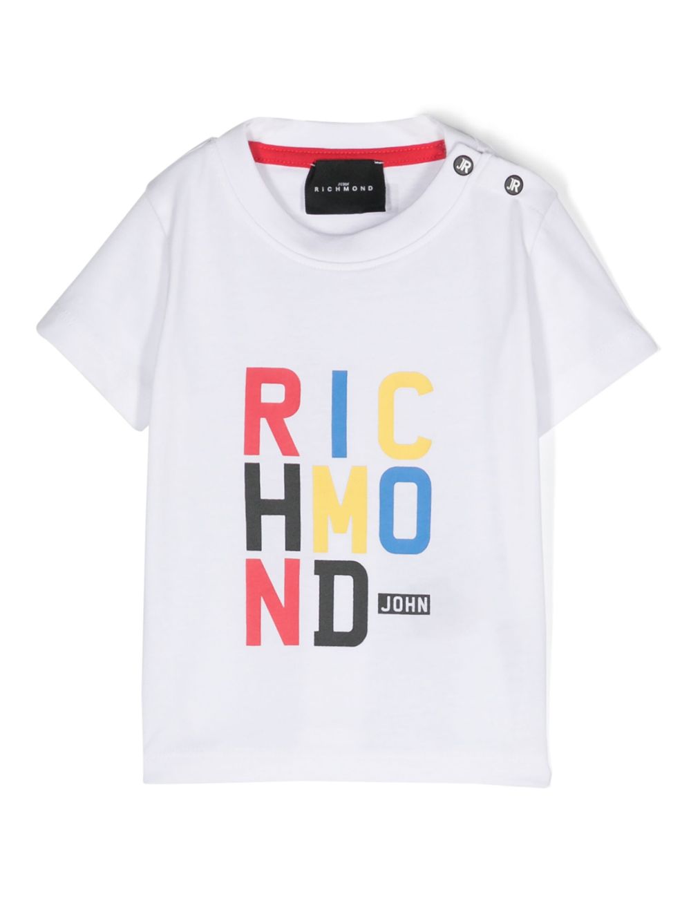John Richmond Junior logo印花T恤 - 白色