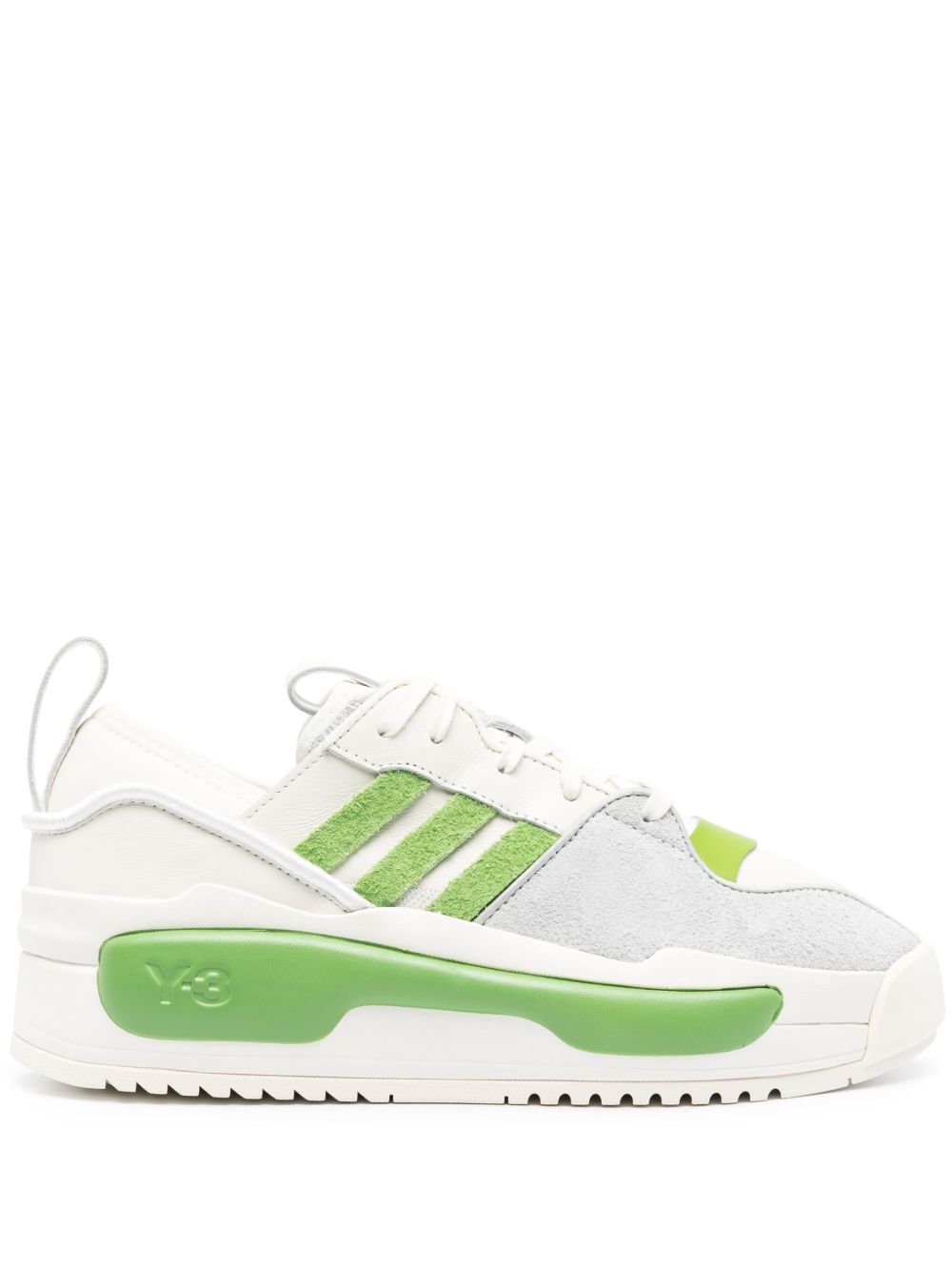 Y-3 Rivalry 皮质运动鞋 - 白色