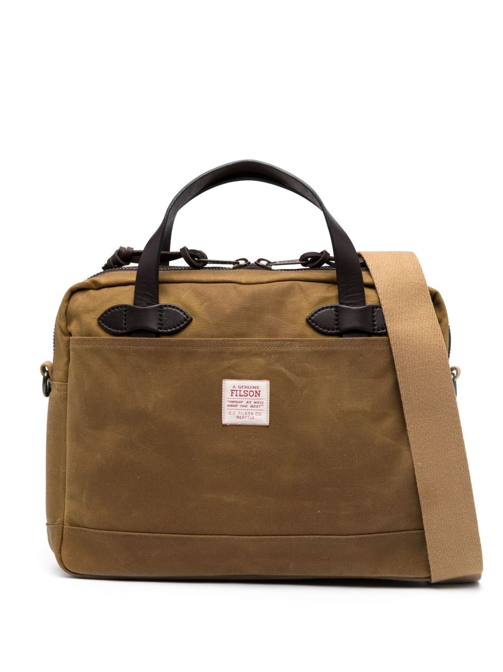 Filson 粗斜纹布棉旅行包 - 褐色