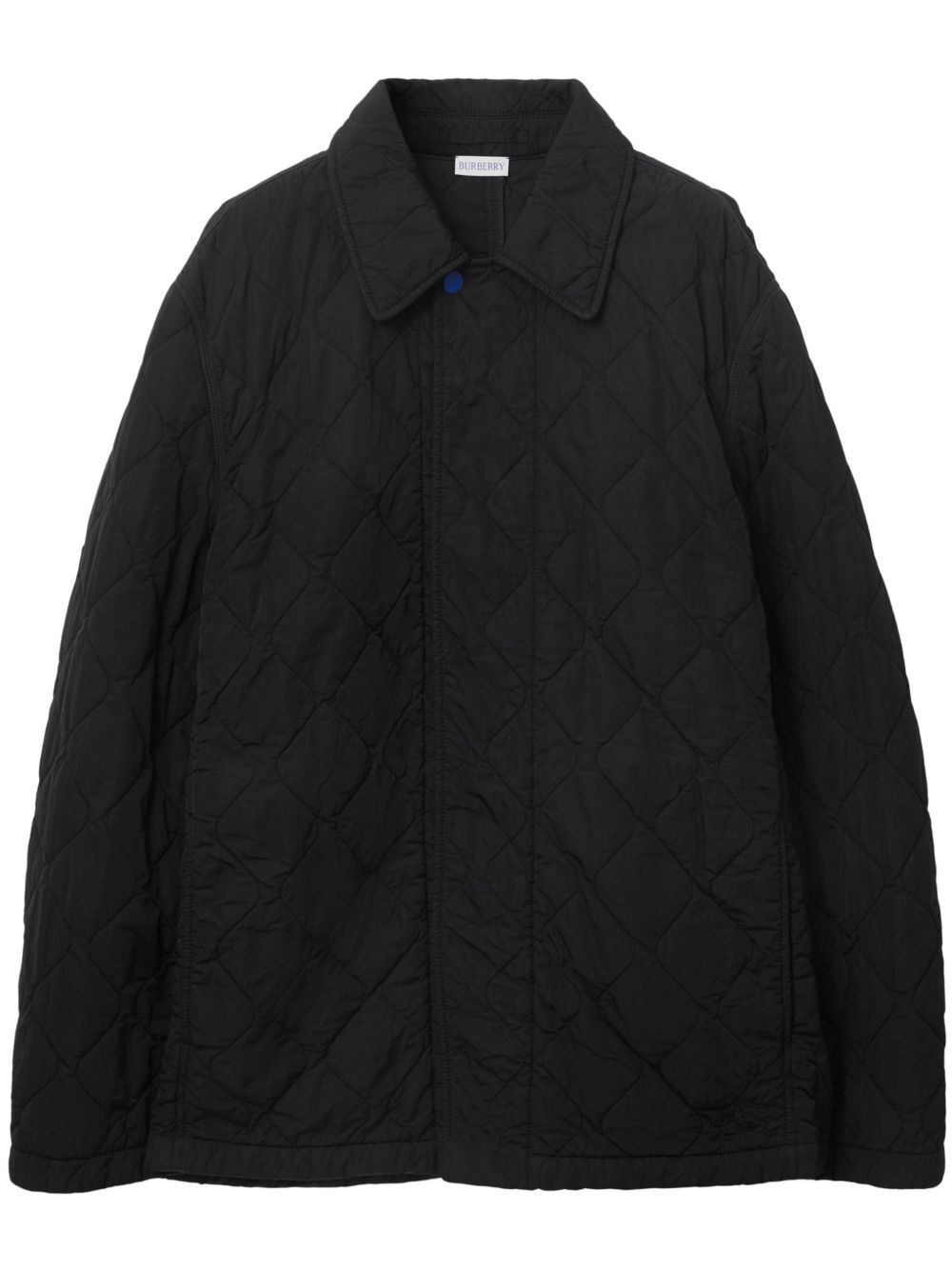 Burberry 绗缝填充夹克 - 黑色