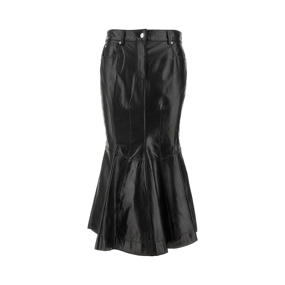 SPORTMAX Nappa leather mermaid skirt Woman 40