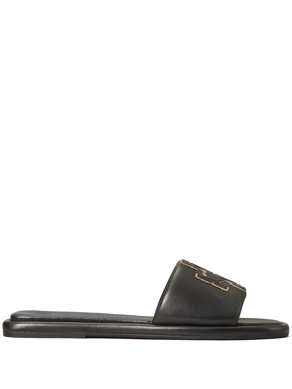 Tory Burch Double T Sport 拖鞋 - 黑色