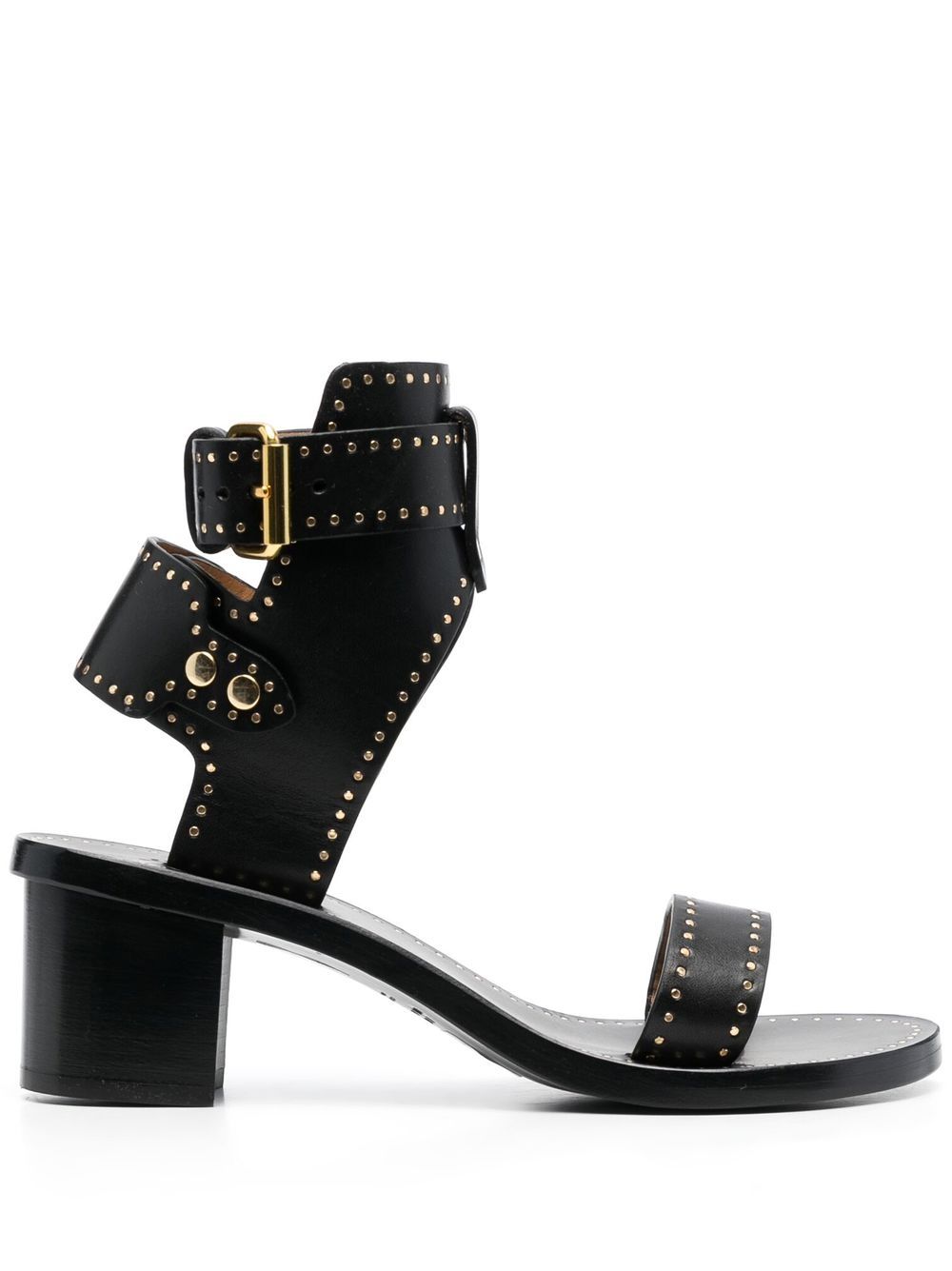 ISABEL MARANT Jaeryn 铆钉中跟凉鞋（5厘米） - 黑色