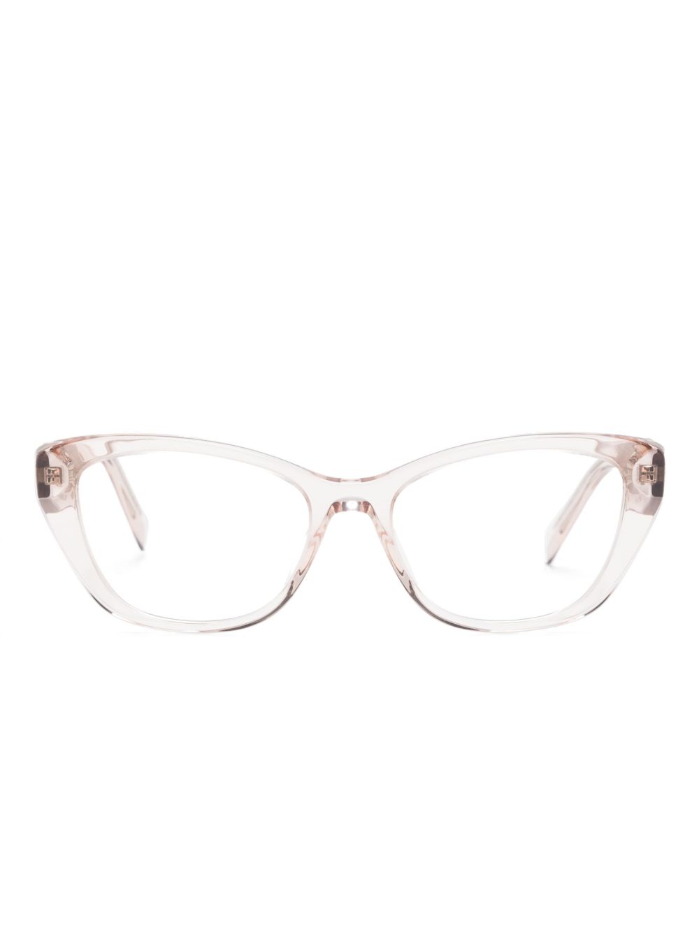 Prada Eyewear 透明猫眼框眼镜 - 粉色