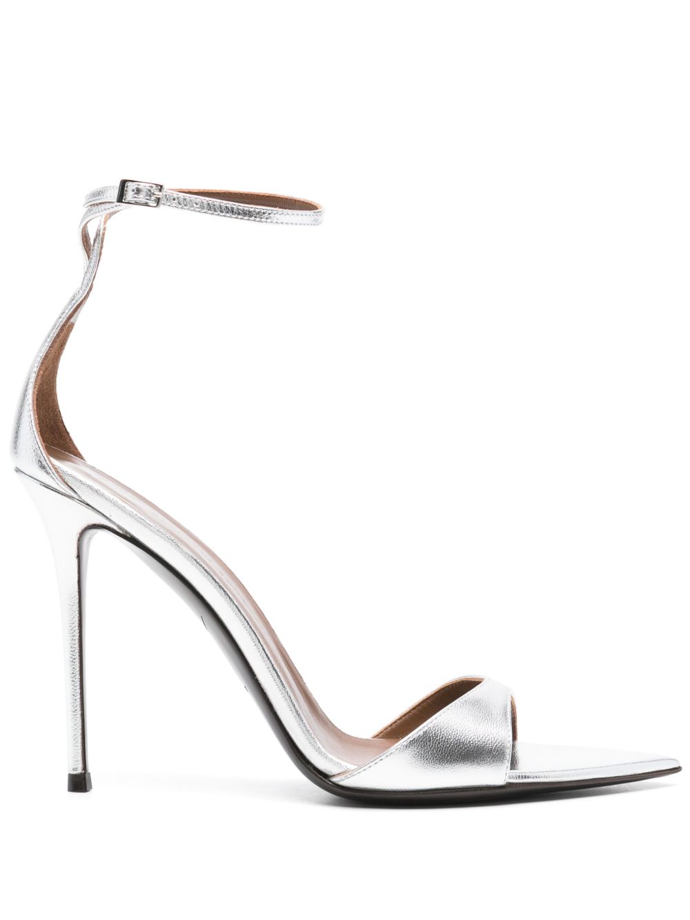 Giuseppe Zanotti Intriigo 高跟凉鞋（10.5厘米） - 银色