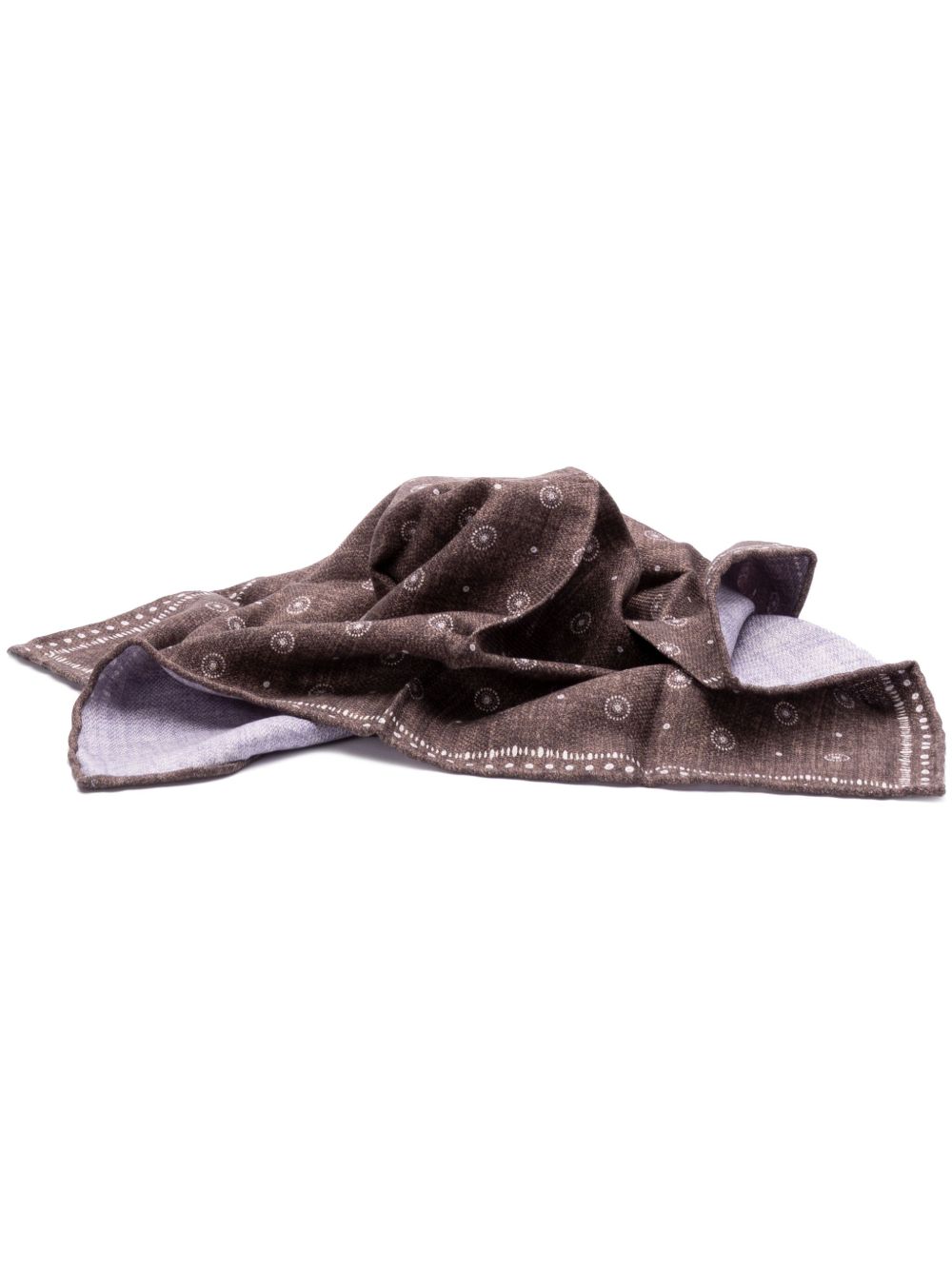 Brunello Cucinelli 真丝围巾 - 褐色