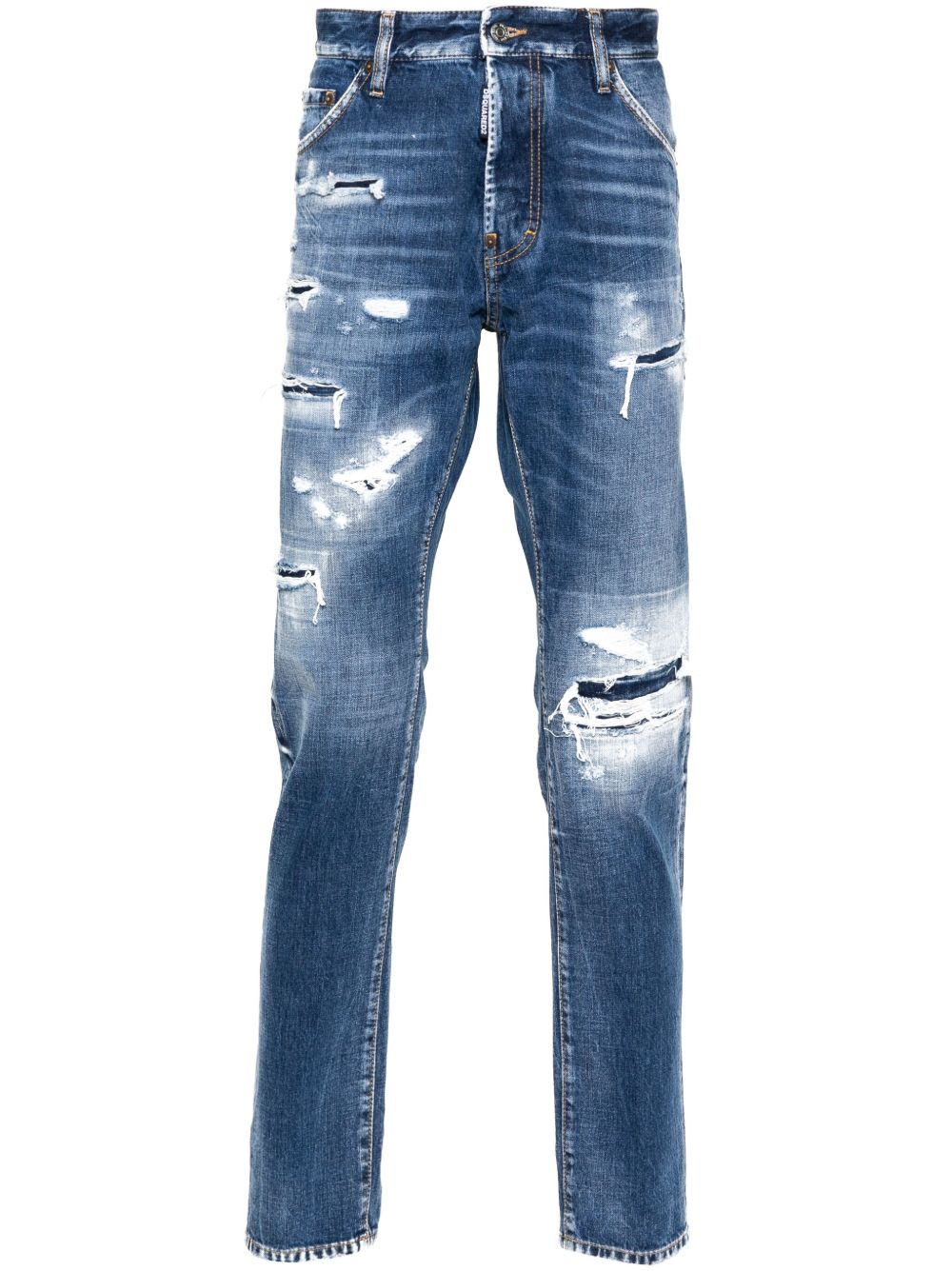 DSQUARED2 Cool Guy 仿旧牛仔裤 - 蓝色