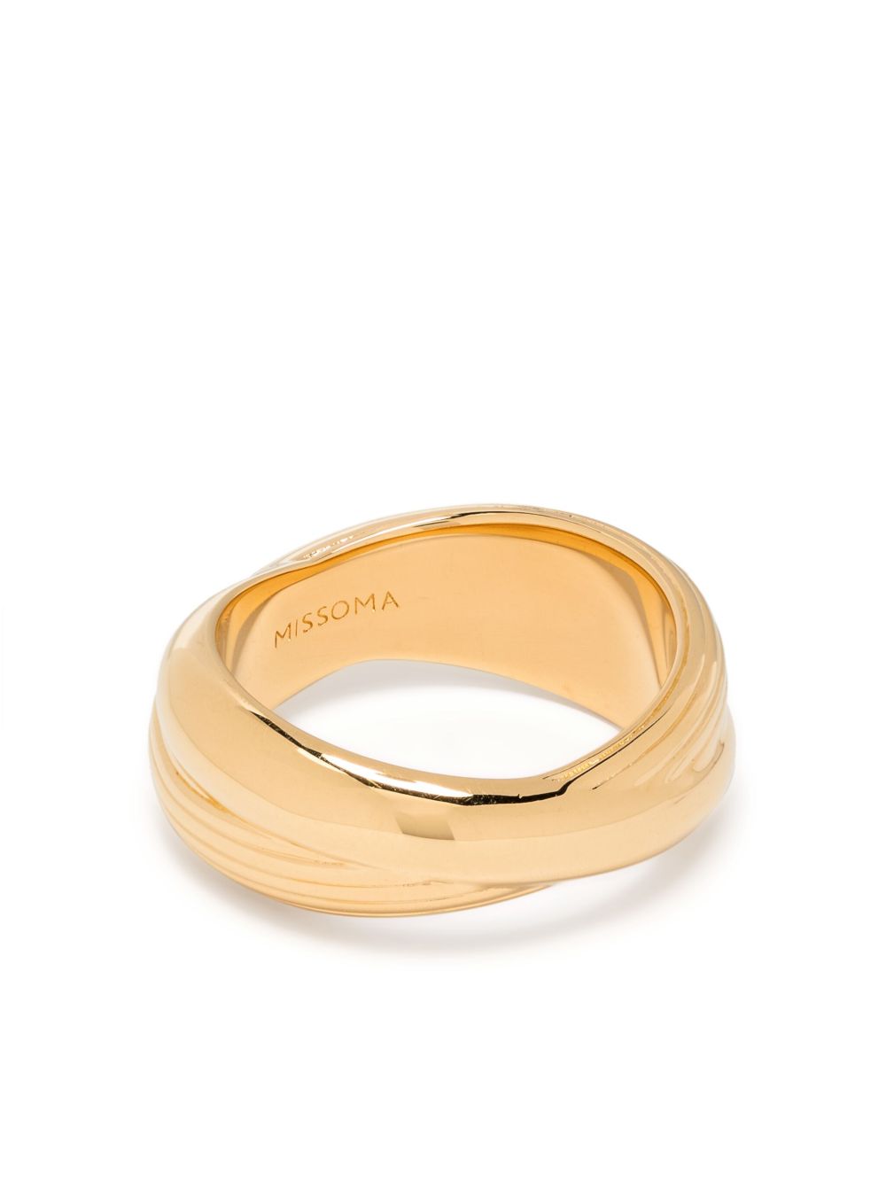Missoma Lucy Williams Chunky Entwine ridge ring - 金色