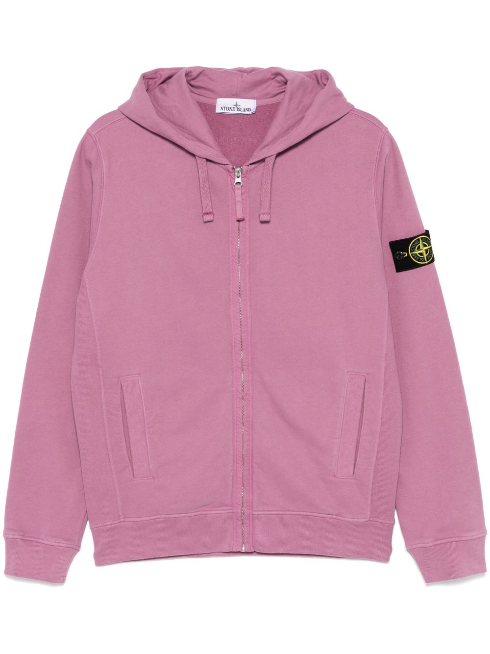 Stone Island 拉链连帽衫 - 粉色