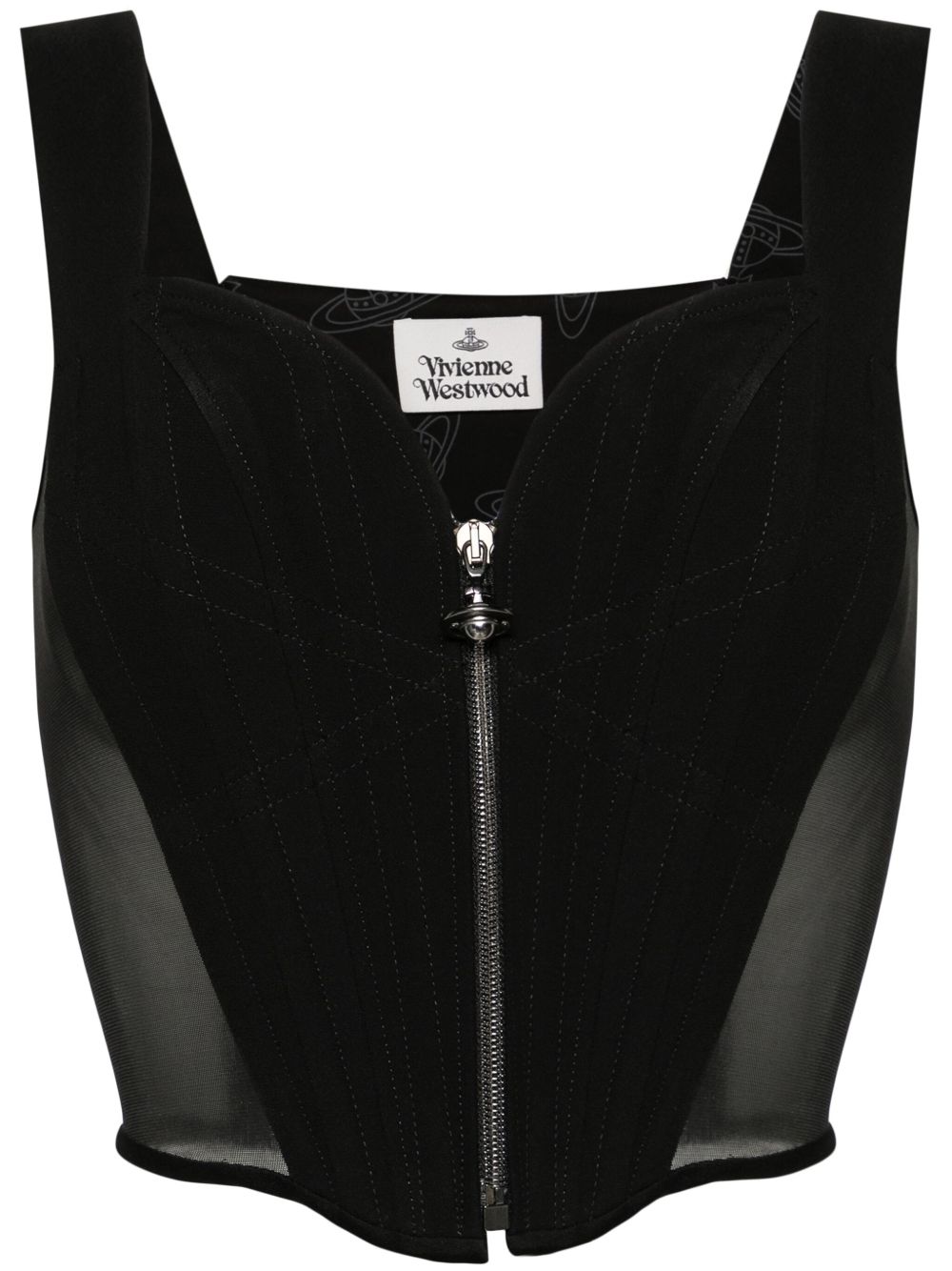 Vivienne Westwood Classic 紧身胸衣式上衣 - 黑色