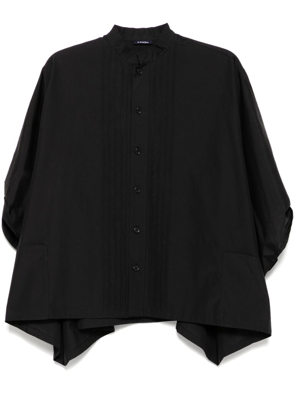 Yohji Yamamoto 经典棉衬衫 - 黑色