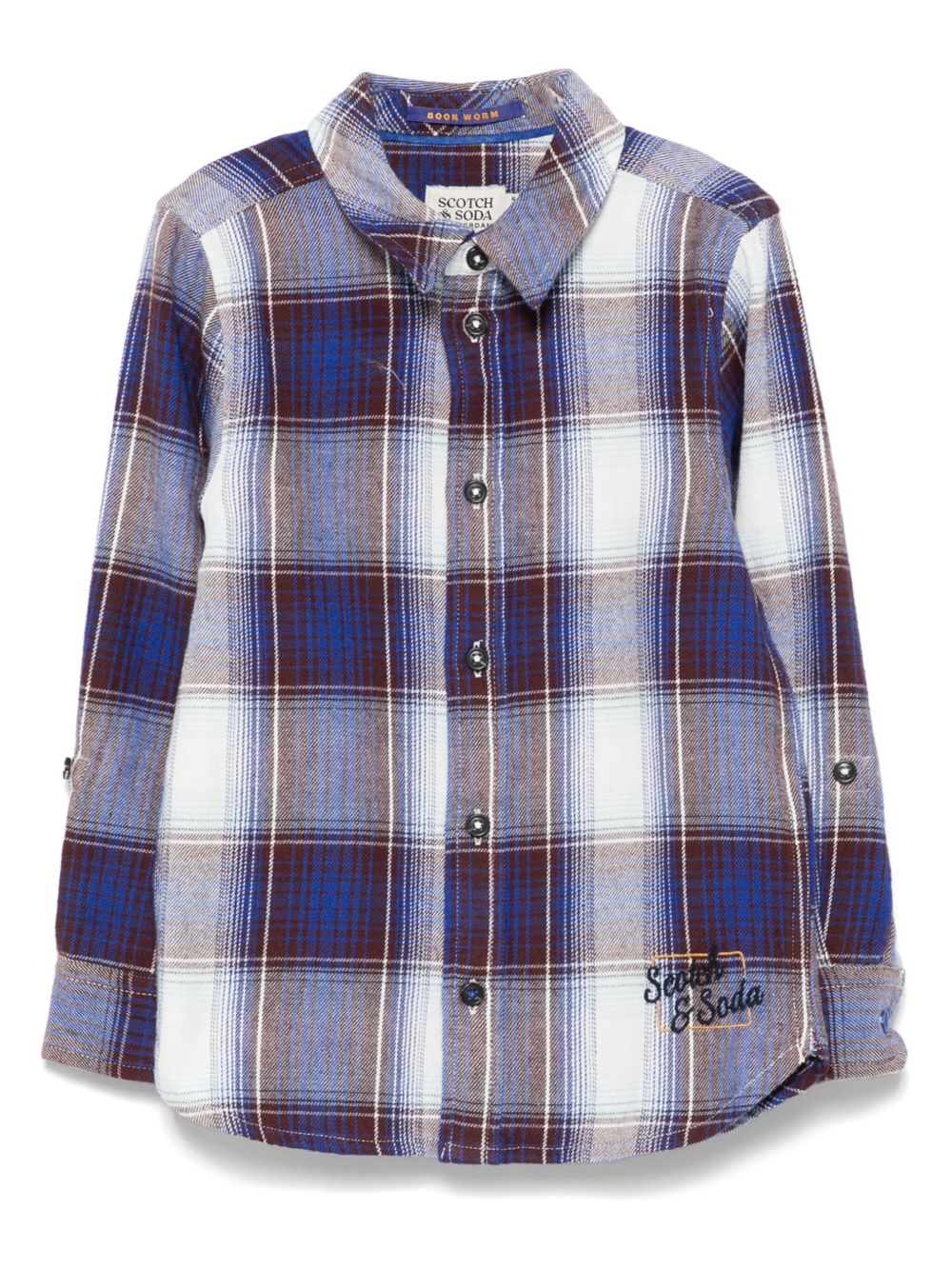 Scotch & Soda 格纹法兰绒衬衫 - 蓝色