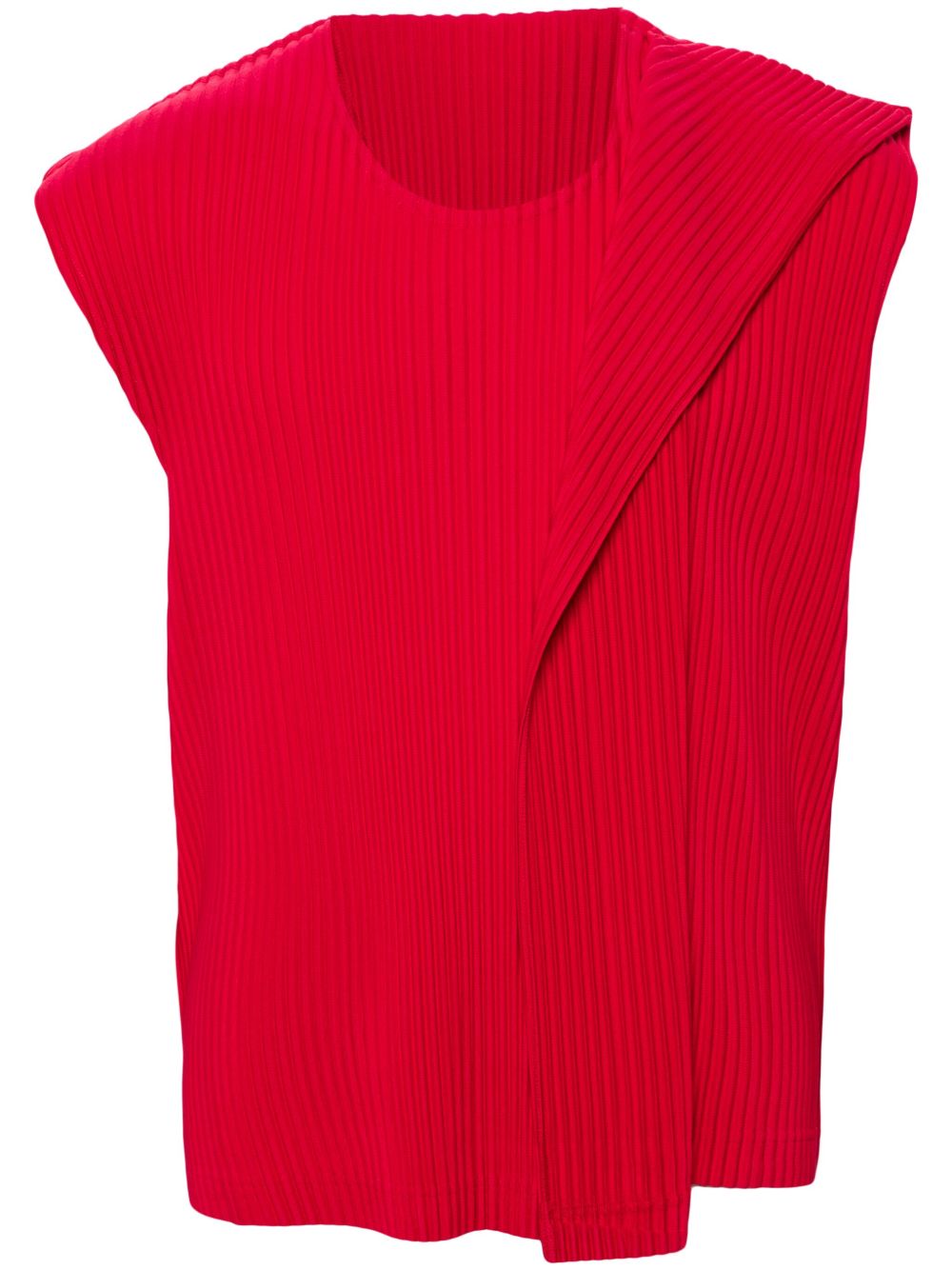 Homme Plissé Issey Miyake Rectangle 上衣 - 红色