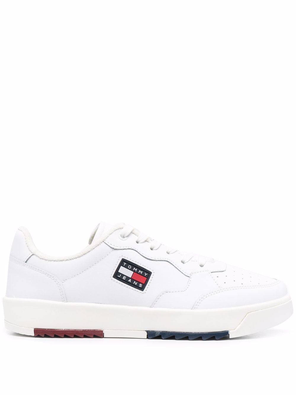 Tommy Jeans Basket Hi 系带运动鞋 - 白色