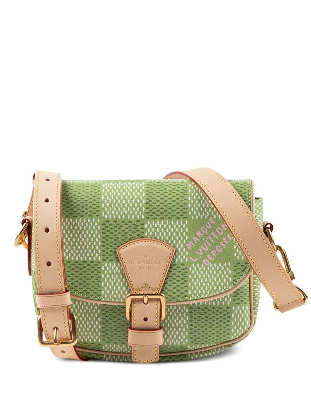 Louis Vuitton Pre-Owned Montsouris 邮差包 - 绿色
