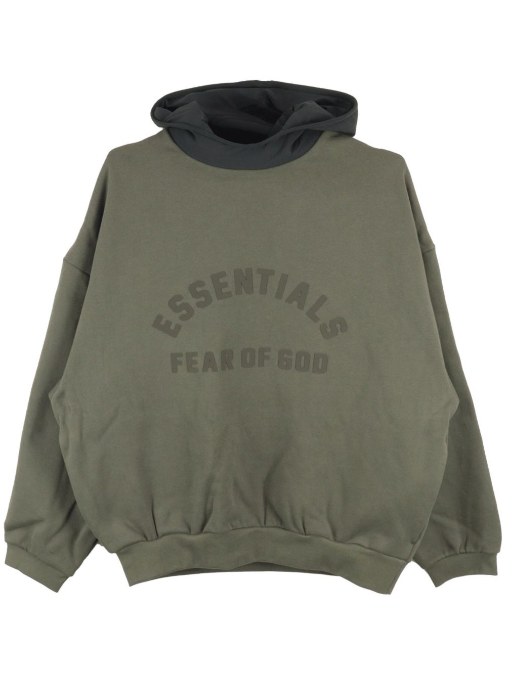 FEAR OF GOD ESSENTIALS logo印花连帽衫 - 绿色