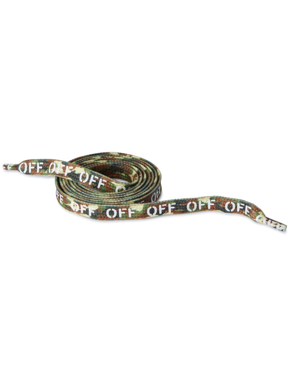 Off-White 迷彩鞋带 - 绿色