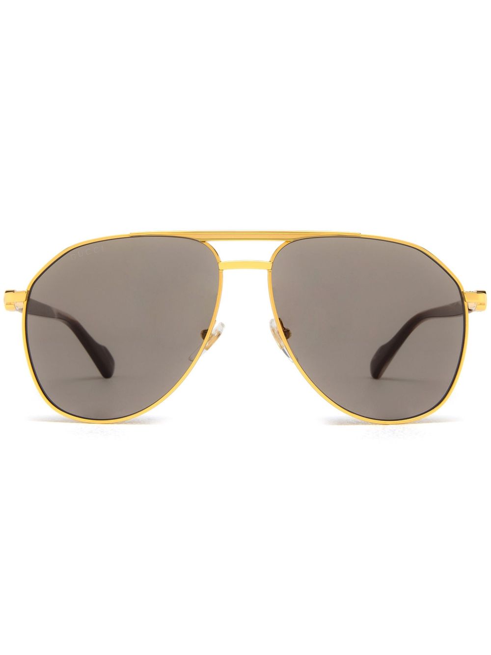 Gucci Eyewear 飞行员太阳眼镜 - 金色
