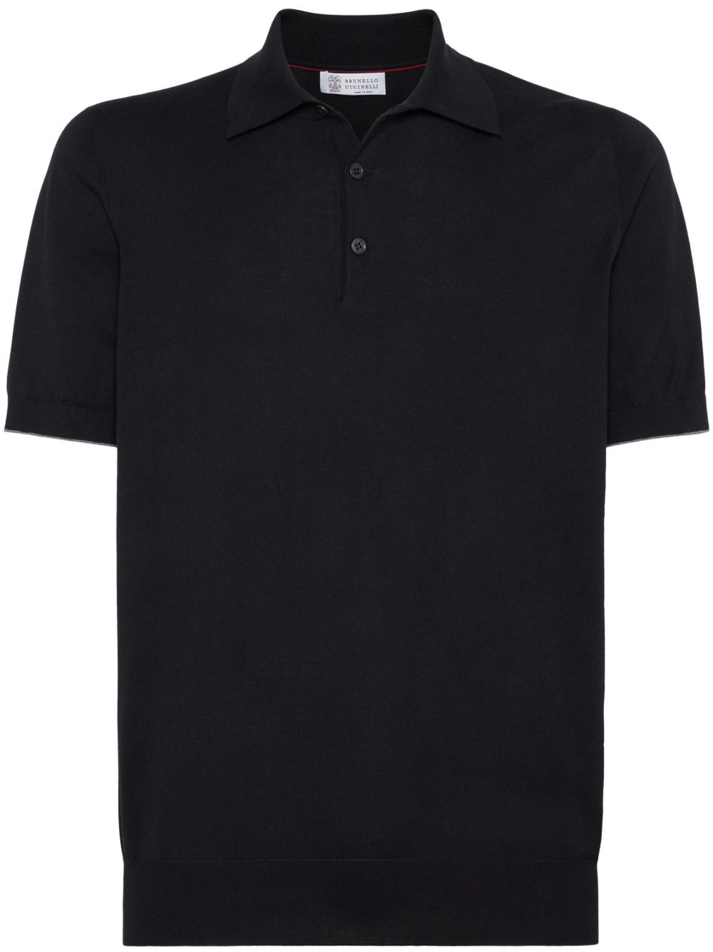Brunello Cucinelli 棉polo衫 - 黑色
