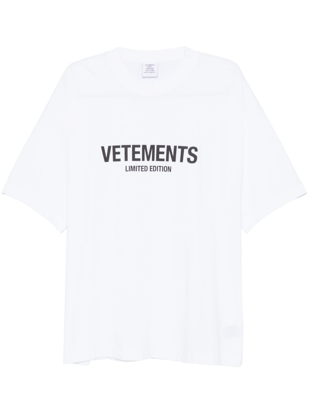 VETEMENTS Limited Edition T恤 - 白色