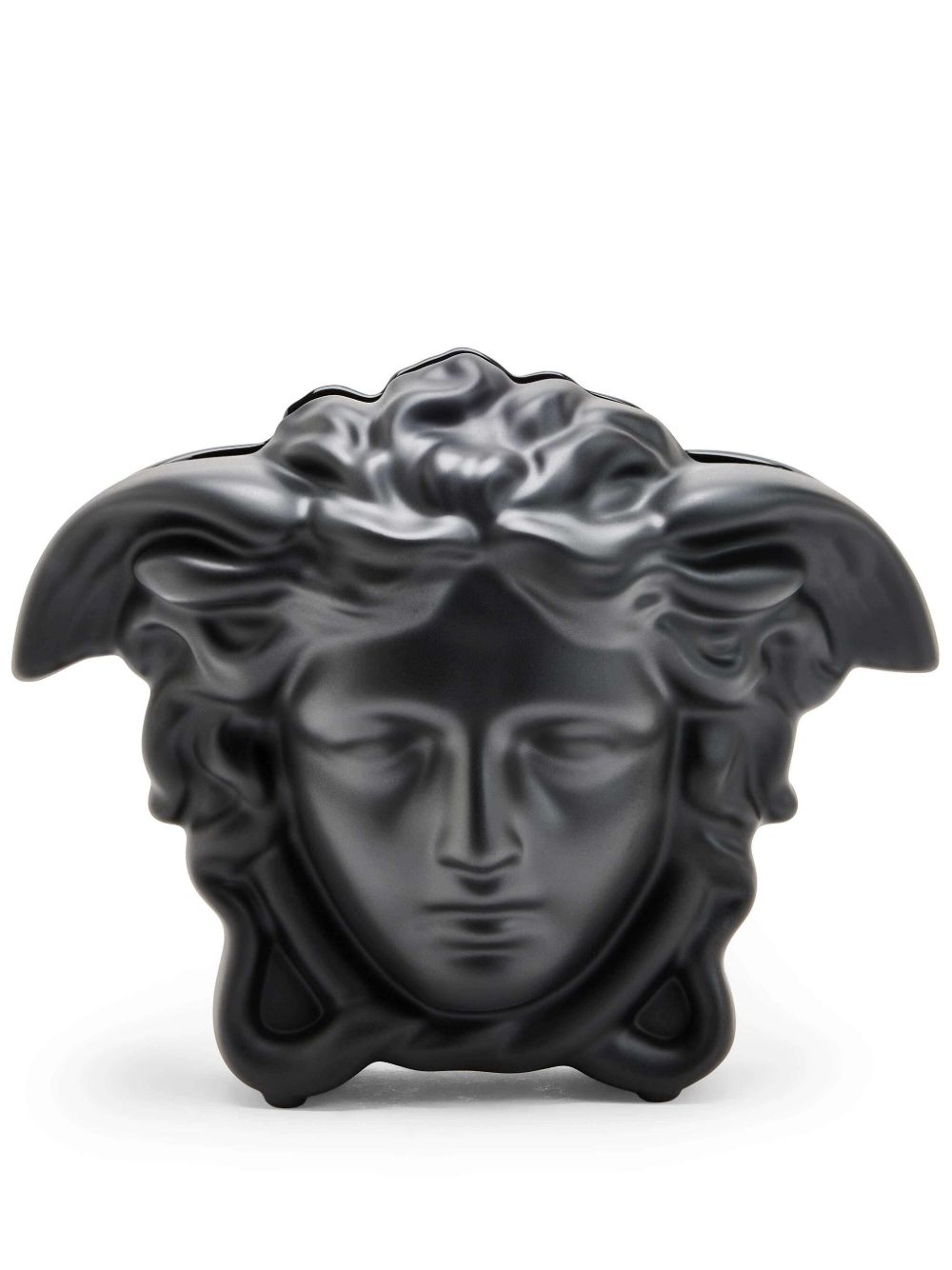 Versace Medusa Grande 花瓶（21厘米） - 黑色