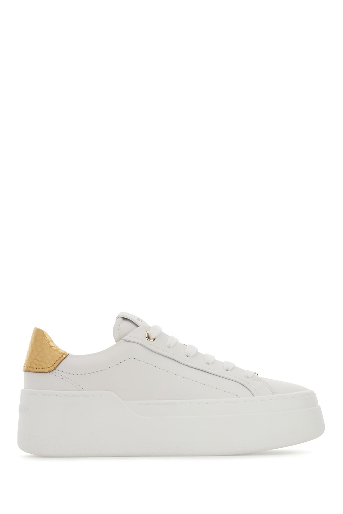 Ferragamo 白色皮革运动鞋