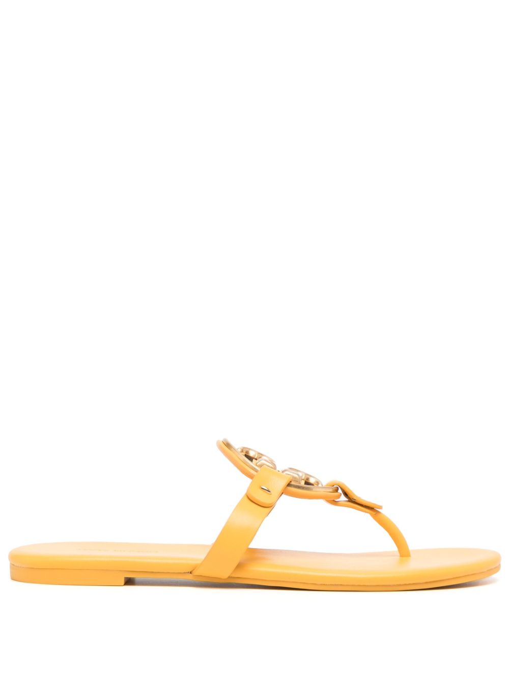 Tory Burch Miller logo标牌凉鞋 - 黄色