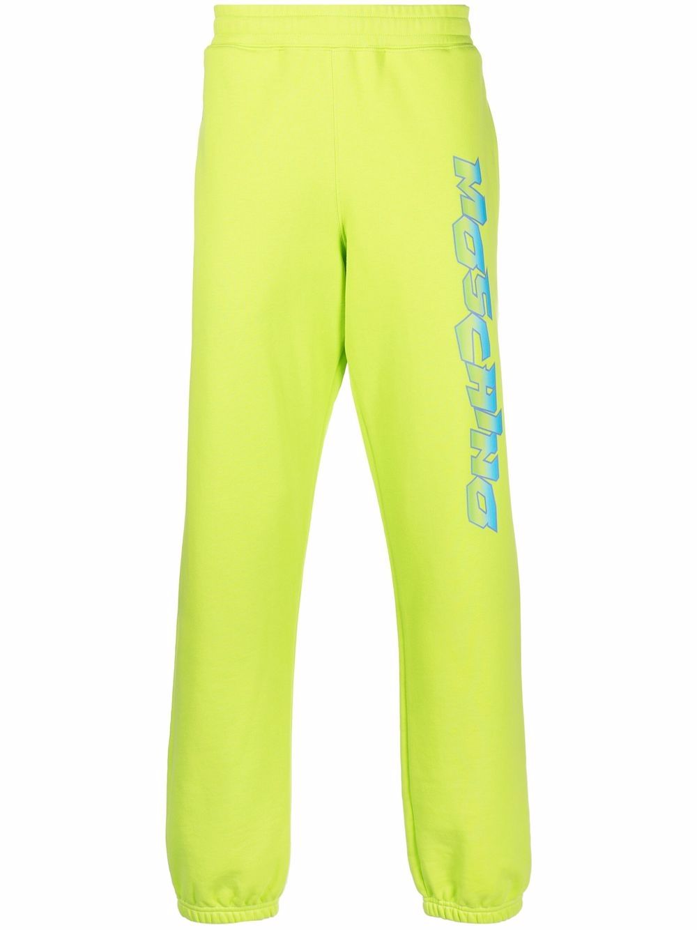 Moschino logo印花运动裤 - 绿色
