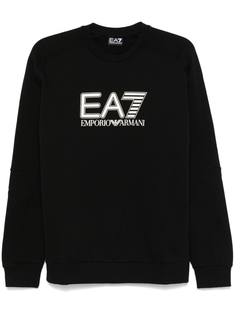 Ea7 Emporio Armani logo饰带卫衣 - 黑色