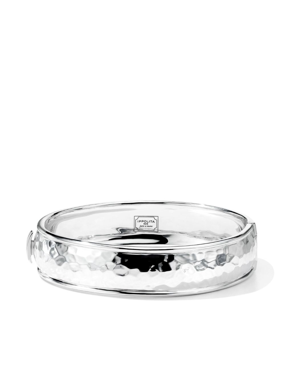 IPPOLITA Classico Goddess 纯银纹理中号手镯 - 银色