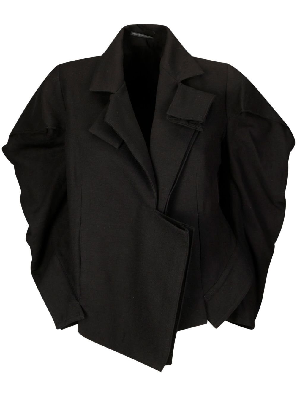 Yohji Yamamoto 短款夹克 - 黑色