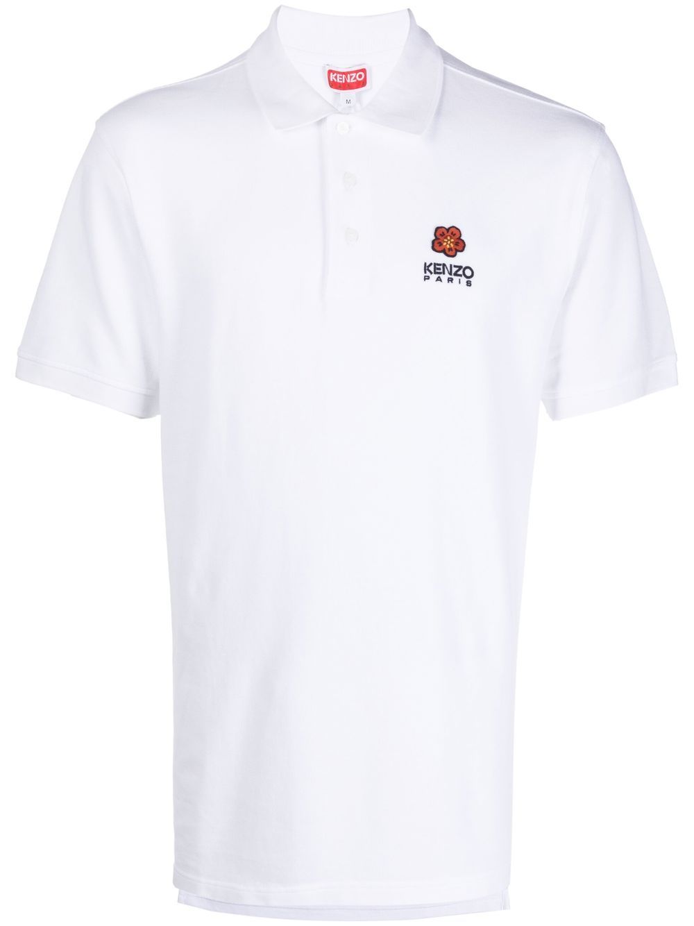 Kenzo Boky Flower 刺绣polo衫 - 白色
