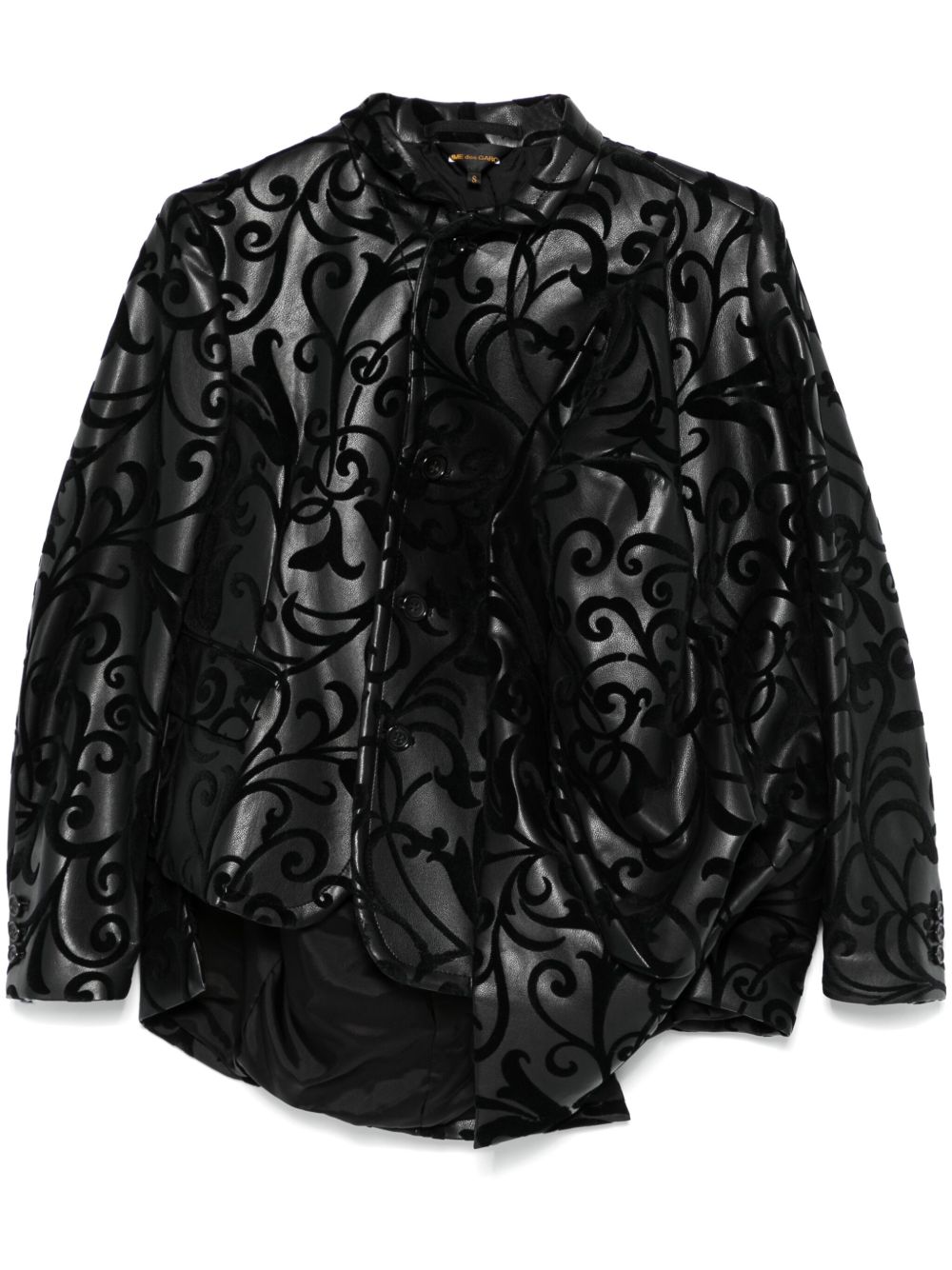 Comme Des Garçons 不对称西装夹克 - 黑色