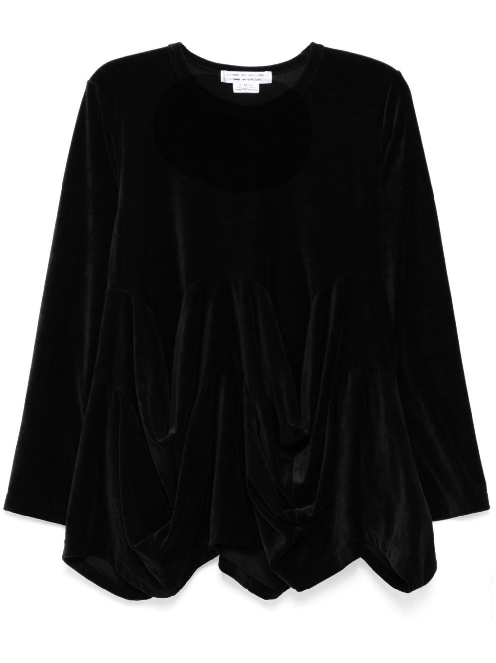 Comme Des Garçons Comme Des Garçons 垂坠感上衣 - 黑色