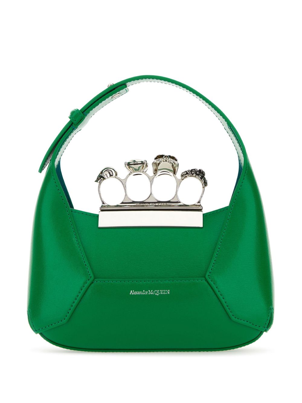Alexander McQueen The Jewelled Hobo 皮质迷你包 - 绿色