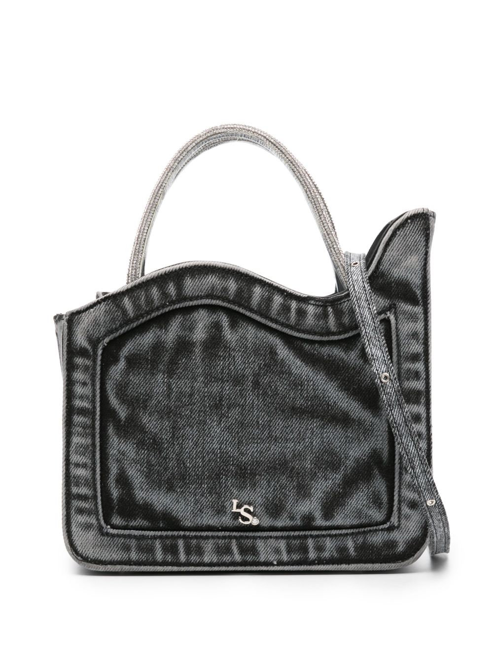 Le Silla Ivy 仿旧牛仔迷你包 - 黑色