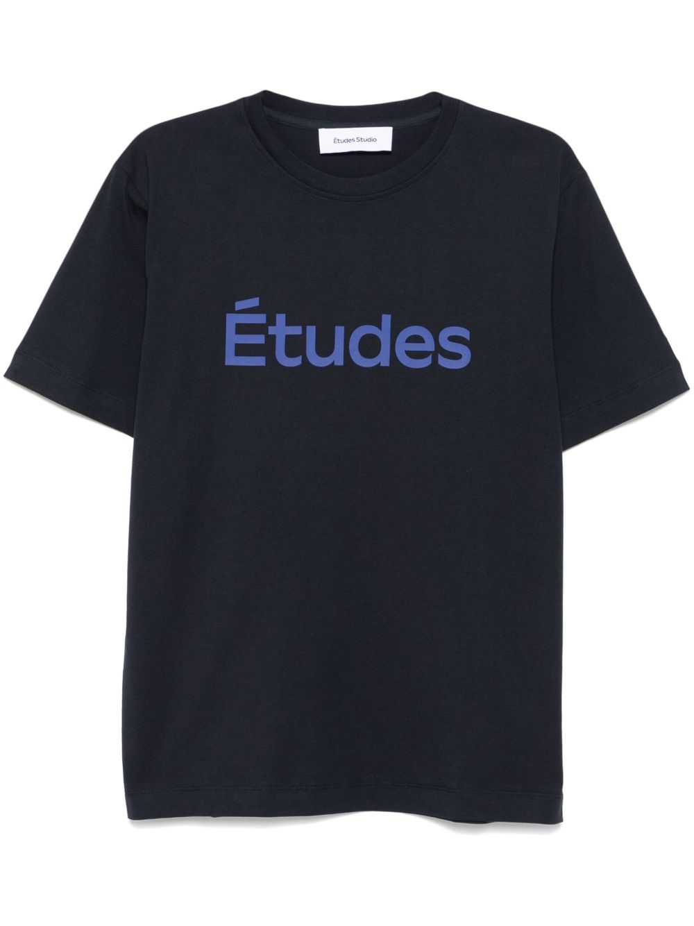 Etudes logo印花T恤 - 蓝色