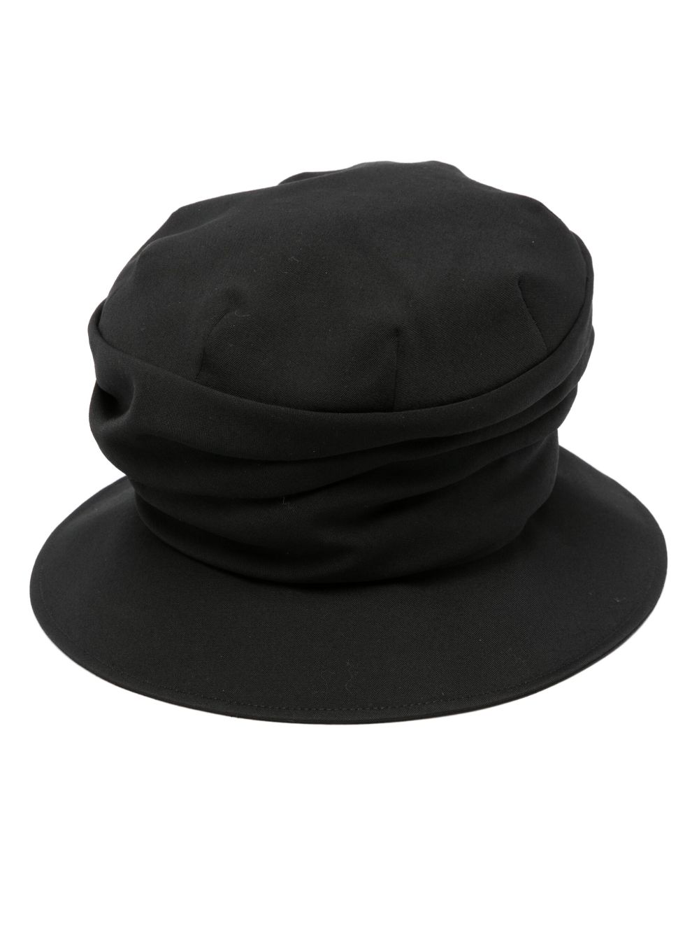 Yohji Yamamoto 垂坠感渔夫帽 - 黑色