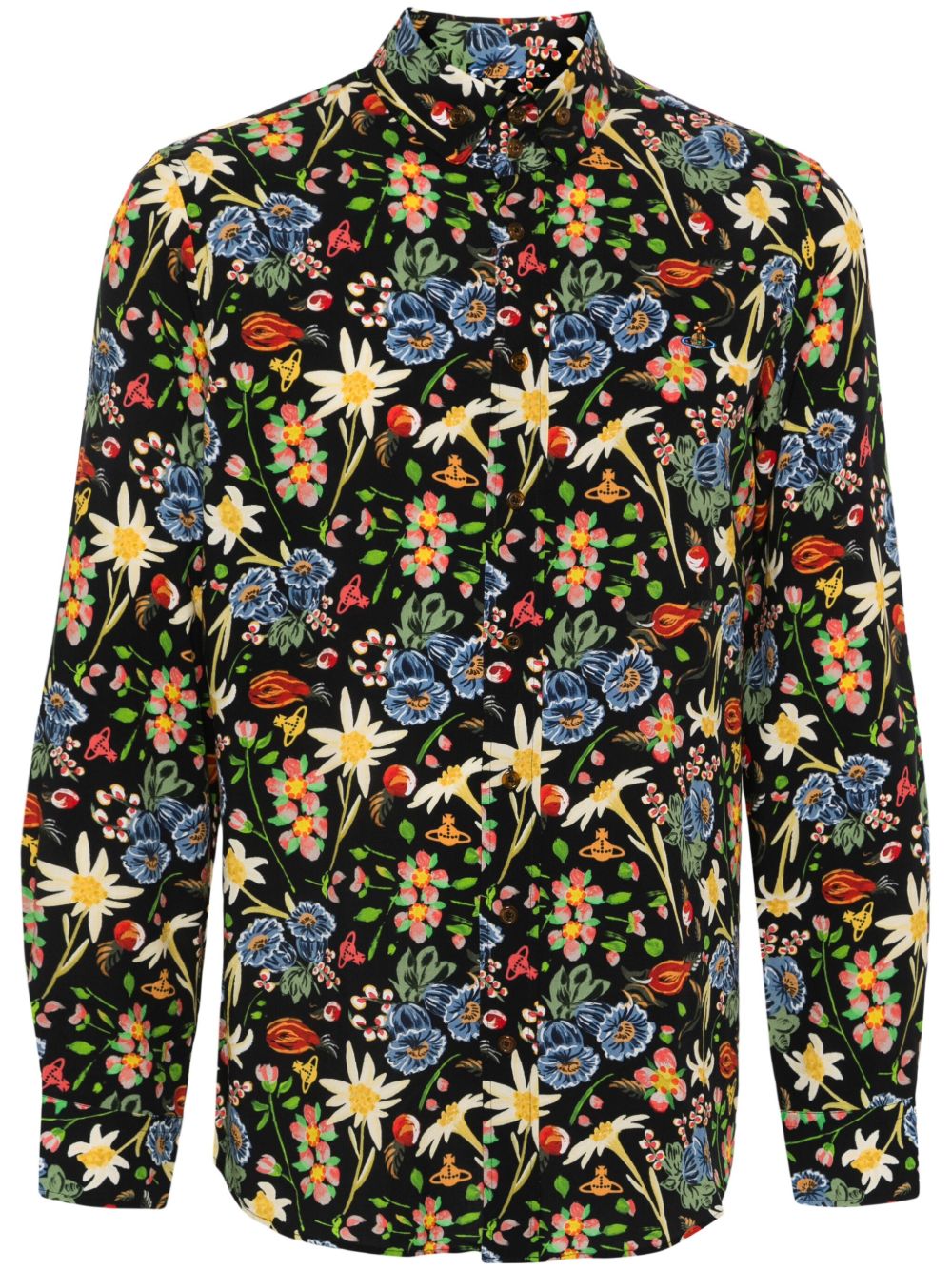 Vivienne Westwood 花卉印花衬衫 - 黑色
