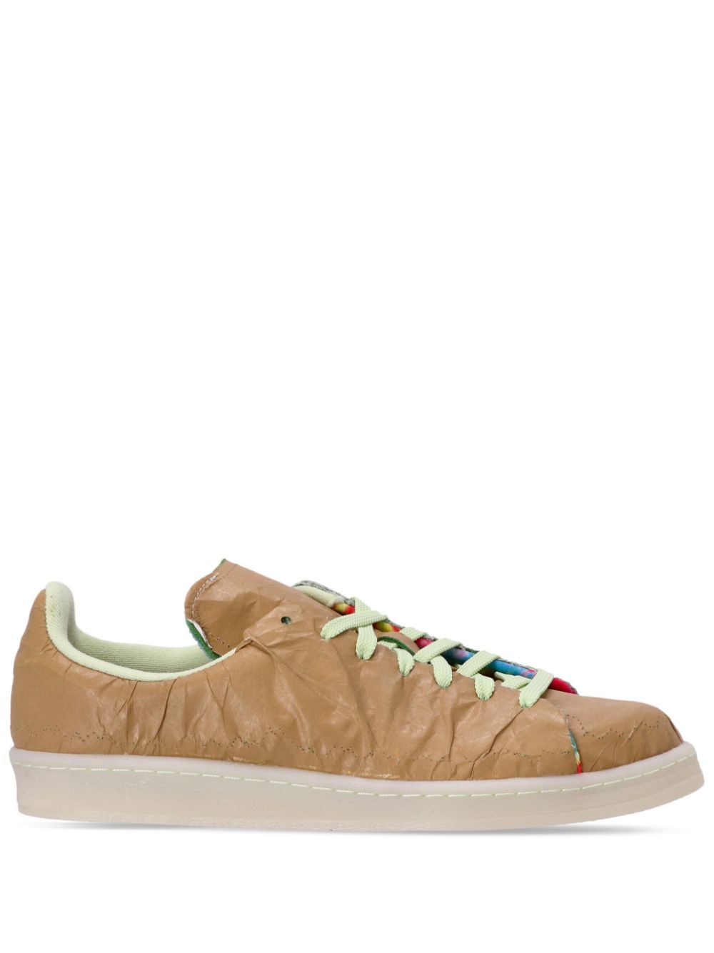 adidas Campus 80 Crop 皮质运动鞋 - 褐色