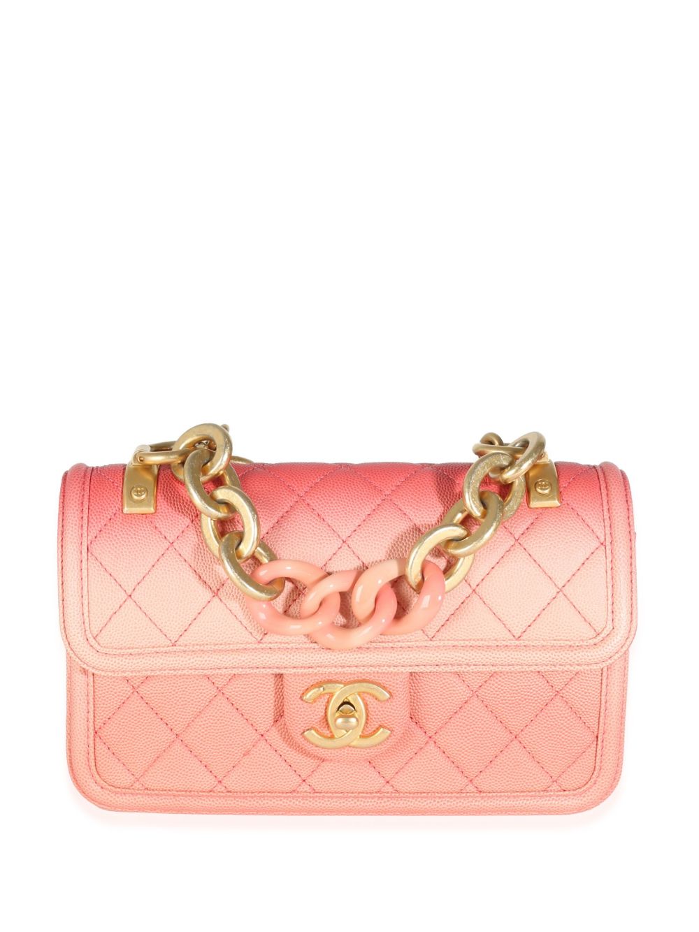 CHANEL Pre-Owned Sunset By The Sea 小号手提包 - 粉色