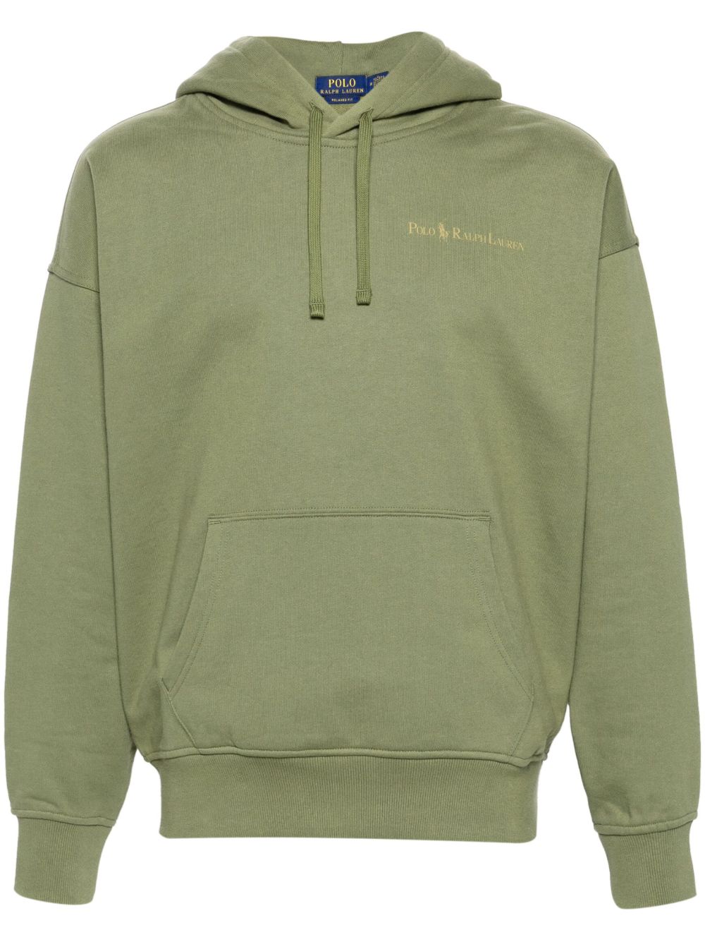 Polo Ralph Lauren logo印花抽绳连帽衫 - 绿色