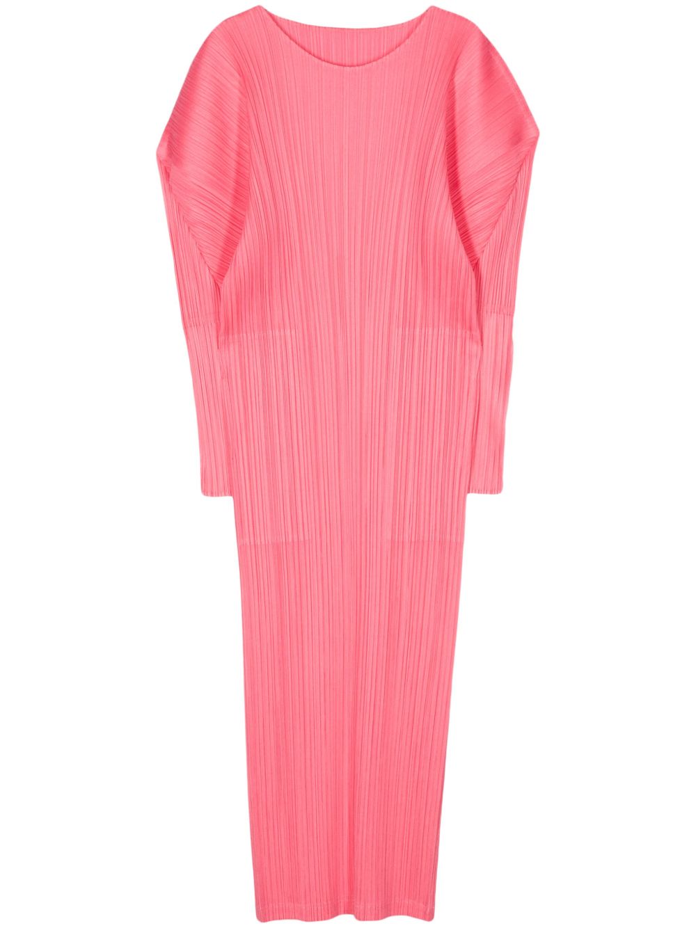 Pleats Please Issey Miyake February 超长连衣裙 - 粉色