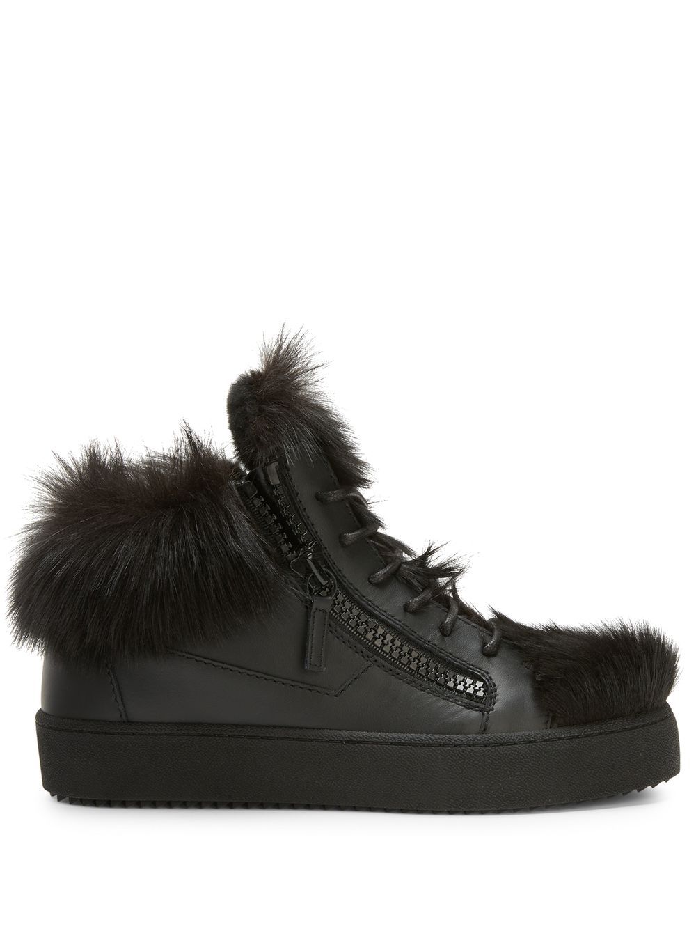 Giuseppe Zanotti Marlena Winter 中帮运动鞋 - 黑色