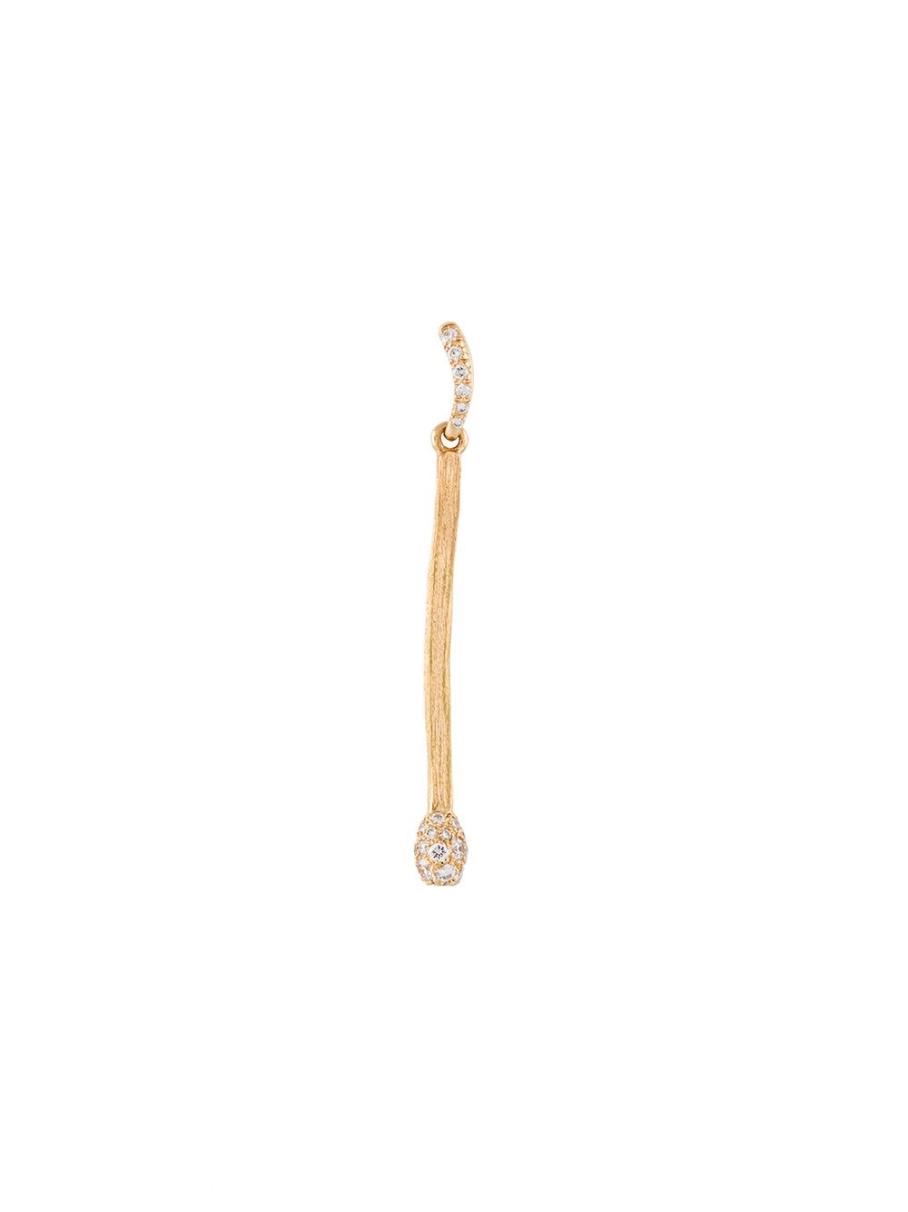 Aurelie Bidermann 'Match'钻石项坠 - 金属色