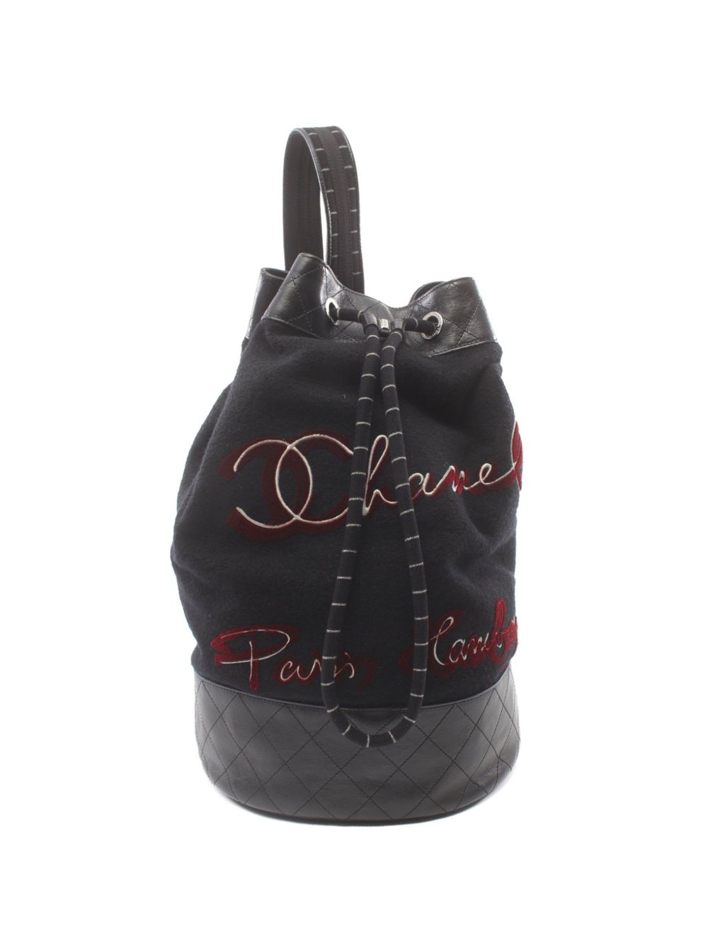CHANEL Pre-Owned Coco Mark 水桶包（2018-2019年典藏款） - 黑色