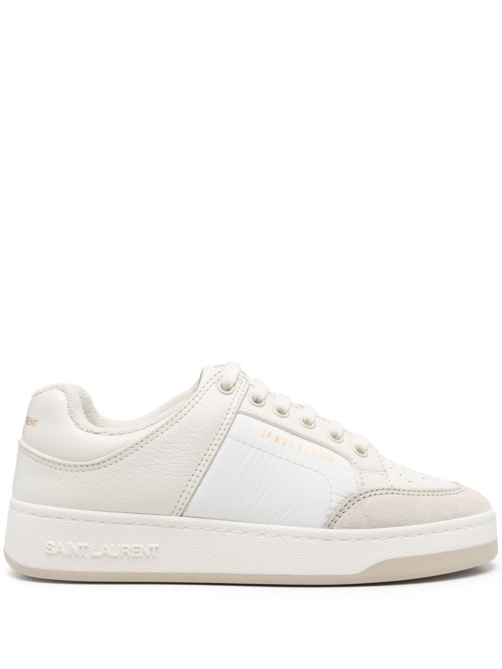 Saint Laurent logo印花运动鞋 - 白色