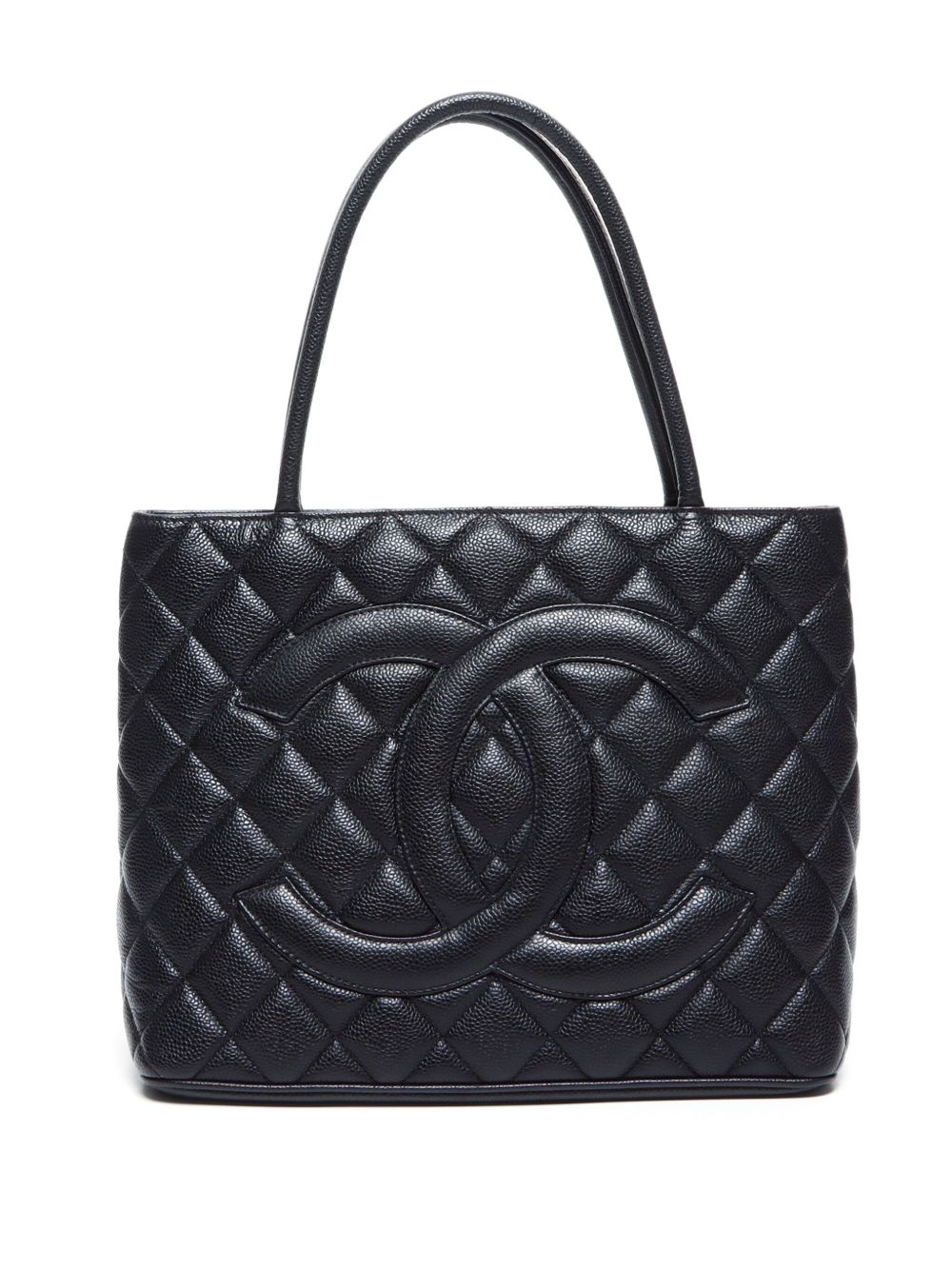 CHANEL Pre-Owned Medallion 托特包（2001-2002年典藏款） - 黑色